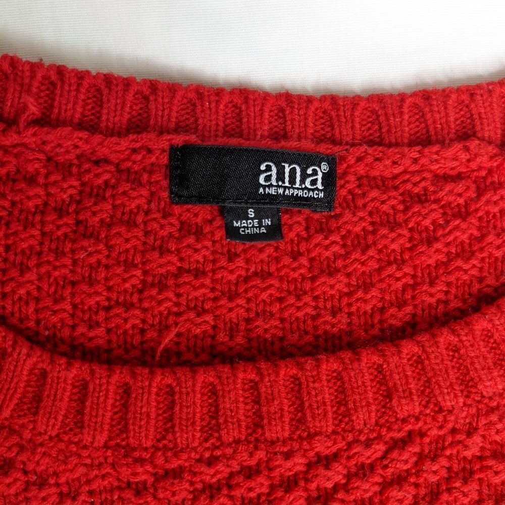 Ana Red Knit Sweater - Picture 6 of 9